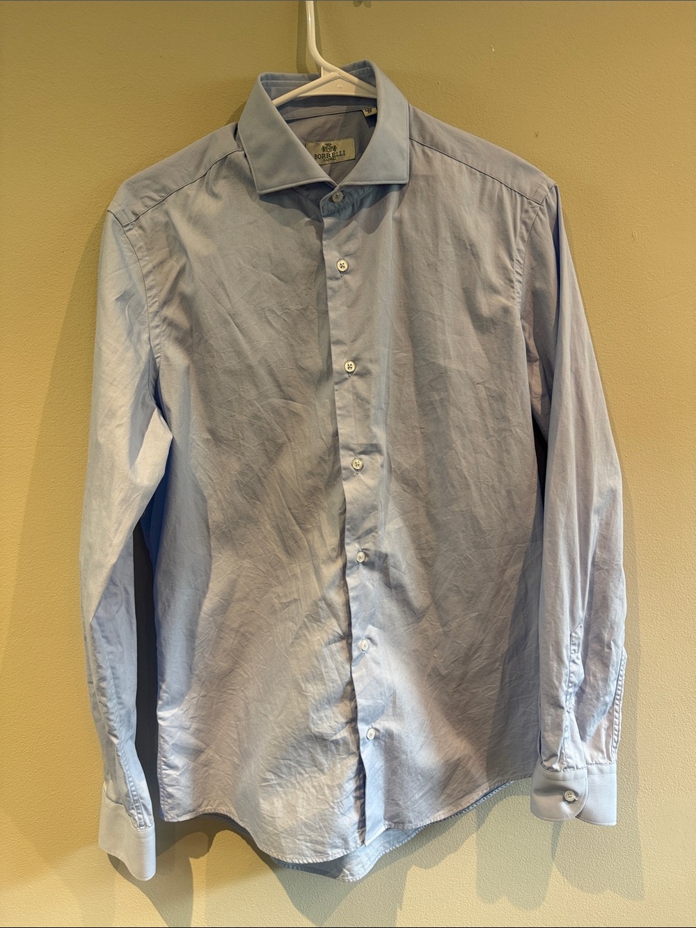 Borrelli Napoli Light Blue Dress Shirt